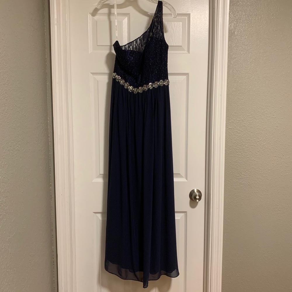 Long one shoulder dress